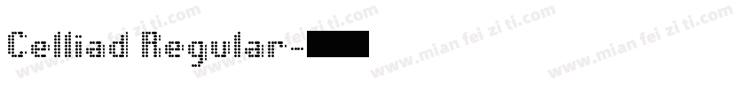 Celliad Regular字体转换